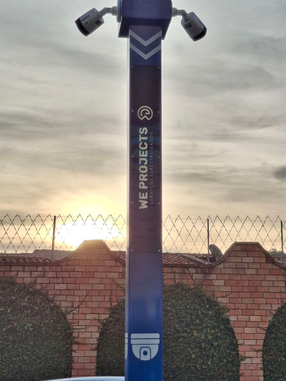 Torre de monitoramento WeProjects em proteção perimetral